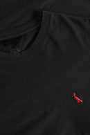 Camiseta Negra Bordada