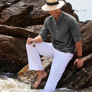Camisa de cuello mao casual Ascot