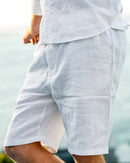 Bermuda de Lino Capri Blanco