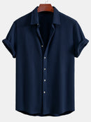 Camisa de botones de gofre