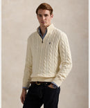 Suéter Polo Tricot Media Cremallera