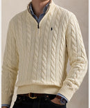 Suéter Polo Tricot Media Cremallera