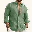 Camisa de Lino Masculina Verano