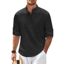 Camisa de cuello mao casual Ascot