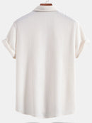 Camisa de botones de gofre