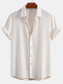 Camisa de botones de gofre