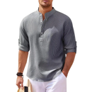 Camisa de cuello mao casual Ascot