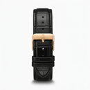 Reloj de Piel Solenne Black Gold